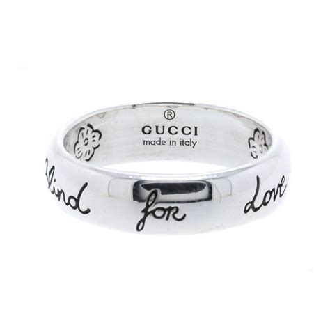 love is blind gucci ring|Blind For Love' ring in silver .